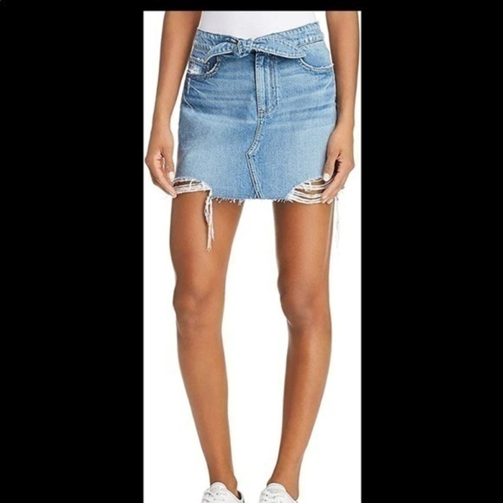 *Paige Aideen Denim Jean Skirt Distressed Women’s Size 27